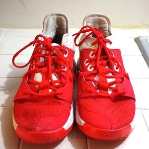 p.george Nike -size 9- red and white